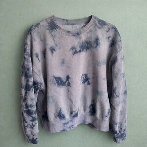 Grey Tie Dye Crewneck Sweatshirt | Size L | Streetwear Pullover